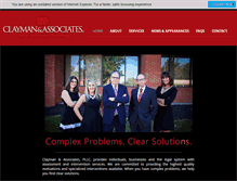 Tablet Screenshot of claymanassociates.com